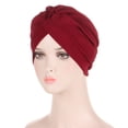 thumbnail image 4 of Turbans pour Femmes Nœud Pré-Noué Bonnet Bonnet Chapeaux, 4 of 4