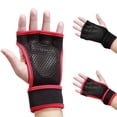 thumbnail image 1 of 2Pcs Unisex Nonslip Weight Lift Fitness Training Hand Palm Grip Protector Gloves, 1 of 10