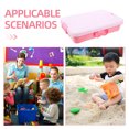 thumbnail image 3 of HONMEET Bac à Sable Rose avec Couvercle Contenant de Rangement en Plastique pour Parents 1 Ensemble, 3 of 8