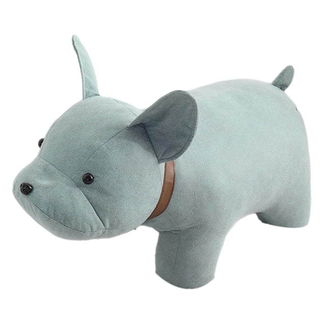 Sofa Tea Stool Cartoon Bench Ottoman Stool for Bedroom Entryway Living Blue dog