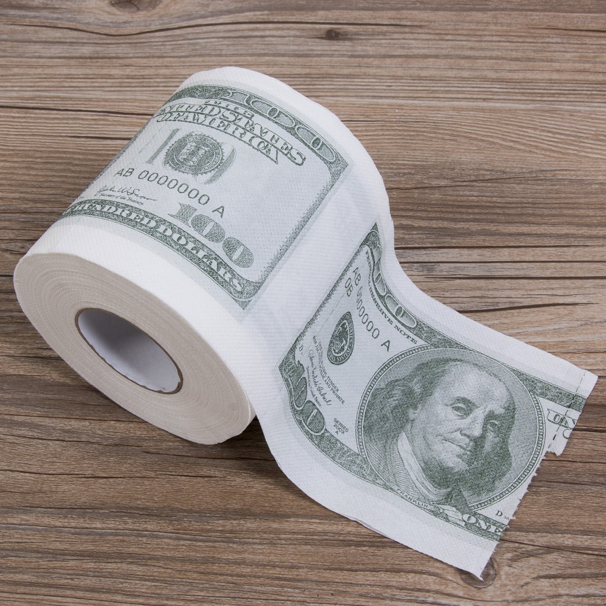 $100 Bill Money Toilet Paper Humor Funny Soft Bathroom Toilet Paper