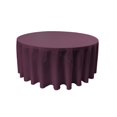 thumbnail image 1 of LA Linen TCpop132R-EggplantP42 Nappe en Popeline Polyester Aubergine - 132 Po Ronde, 1 of 1