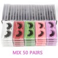 thumbnail image 1 of Wholesale Mink Eyelashes 30/40/50/100pcs 3d Mink Lashes Natural Individual false Lashes In Bulk, 1 of 14