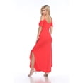 thumbnail image 3 of White Mark Women's Cold Shoulder Maxi Dress, 3 of 4