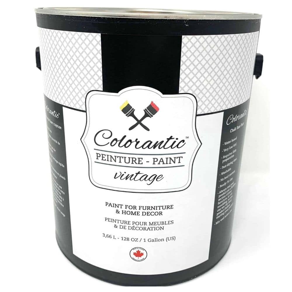 Colorantic | ZEN Chalk Paint Based for Furniture DIY - BLUE-GREY COLOR - Gallon (128 oz)