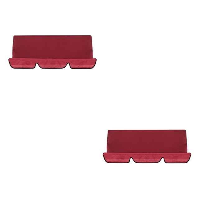 mmirethe Multifunctional And Durable Waterproof Swings Cushion Covers For Outdoor Swing wine red 2Set