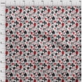 thumbnail image 4 of oneOone Polyester Spandex Red Fabric Poker Card Craft Projects Decor Fabric Printed By The Yard 56 Inch Wide, 4 of 4