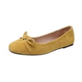 thumbnail image 2 of Gspmoly Chaussures Plates pour Femmes, Chaussures Plates Respirantes à Bout Rond avec Nœud, Mode Décontractée d'Été pour Femmes, Nouvelles Chaussures Plates pour Femmes Jaune 40, 2 of 9