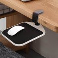 thumbnail image 4 of Adjustable Mouse Pad Clip On Tray Adjustable Desktop Device Holder Table Mount for Work Home White, 4 of 9