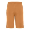 thumbnail image 3 of Plebaso Mens Shorts Summer Beach Shorts with Drawstring Solid Color Lightweight Vacation Pocket Shorts, 3 of 6