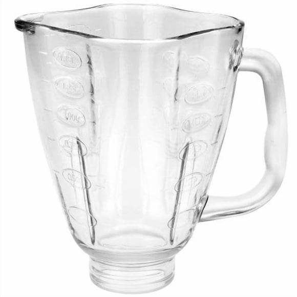 Pot Mélangeur en Verre en Forme de Feuille de Trèfle, Convient aux Mélangeurs Oster.