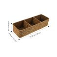 thumbnail image 2 of QJUHUNG Basket Storage Baskets Organizer Woven Bathroom Wicker Rattan Seagrass Cosmetics Box Hyacinth Bin Shelf Caddy Hand, 2 of 6