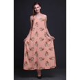 thumbnail image 3 of Bimba Robe de Soirée Longue Maxi Dos Nu à Bretelles Spaghetti Imprimée Florale en Rayonne pour Femmes - Très Grande Taille, 3 of 4