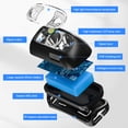 thumbnail image 2 of LED Outdoor Headlamp Night Fishing Strong Light Night Running Headlamp, 2 of 8