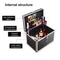 thumbnail image 2 of Cosmetic Organizer Box Portable Make Up Case Lockable Storage Box for Jewelry & Make Up Tools, 2 of 6