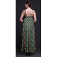 thumbnail image 2 of Bimba Robe de Soirée Longue Maxi à Bretelles Spaghetti Dos Nu Imprimée en Rayonne Ikat pour Femmes - Grande, 2 of 4