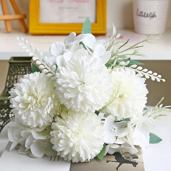 HOZADOIE Décoration Fausses Fleurs Maison Belles Fleurs Artificielles en Soie Fausses Fleurs Mariage Valentines Bouquet Déco Nuptiale