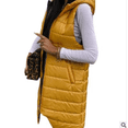 thumbnail image 1 of Kmbangi Gilet Long Sans Manches à Fermeture Éclair, Coupe Ajustée, Uni, Décontracté pour Femmes, 1 of 9
