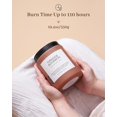 thumbnail image 4 of M&SENSE Fireside Bourbon Candles Strong Scented, 2 Wick Jar Candle 19.4oz 110 Hour Long Lasting, Organic Natural Soy Wax Candle for Bedroom Kitchen Home Decor, Warm Housewarming Candle Gift MSS603L08, 4 of 8