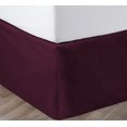 thumbnail image 1 of SGI Bedding 11 Inch Pleated Bed Skirt | Microfiber Bed Skirt | Fade Resistant, Wrinkle Free, Anti-static, Decorative, Extra Storage Space, Clutter-Free | Twin, Wine, 1 of 5