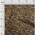 thumbnail image 2 of oneOone Velvet Dark Mustard Fabric Abstracts Craft Projects Decor Fabric Printed By The Yard 58 Inch Wide, 2 of 4