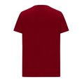thumbnail image 4 of AherBiu Plus Size T Shirts for Women V Neck Loose Short Sleeve Tops Blouses Solid Color Basic Tees, 4 of 6