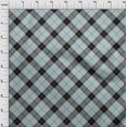 thumbnail image 3 of oneOone Georgette Viscose Fabric Tartan Check Printed Fabric 1 Yard 42 Inch Wide, 3 of 4