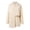 Beige, variant on Women's Solid Color Long Sleeve Shorts Romper - Adjustable Spaghetti Strap, High Waist Loose Fit, Polyester-Spandex Blend for Spring/Summer