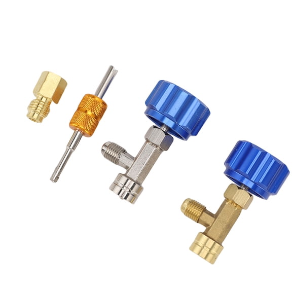 R134a Can Tap Valve Core Remover,R134a Can Tap Kit Refrigerant Dispenser Valve Core Remover Long Lasting Metal Material for Coolant Recharging Car SUV
