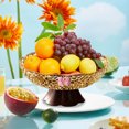 thumbnail image 3 of RKSTN Fruit Plates 9.84 Inches Fruit Plates High Value Lights Pitches Fruit Plates Household Living Room Coffee Table Candy Plates Upscale Snack Plates Placement Plates, 3 of 5