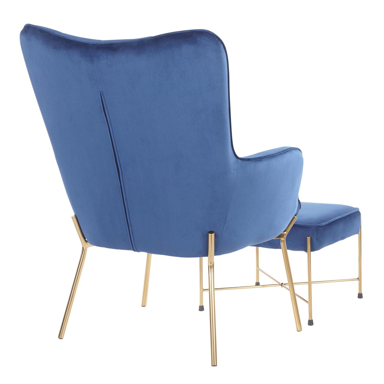 Chaise contemporain Izzy <br>et pouf, par LumiSource