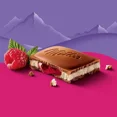thumbnail image 3 of Milka Alpine Milk Chocolate Raspberry Creme Filled Chocolate Bar, 100 g, 3 of 5