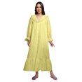 thumbnail image 1 of Moomaya Solid Short Sleeve Nightdress For Ladies Button Placket Nightwear, 1 of 6