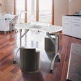 thumbnail image 2 of Costway Table de Manucure Pliable et Portable avec Collecteur de Poussière, Lampe DEL, Sac de Transport, Blanc, 2 of 10