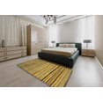 thumbnail image 4 of Ahgly Company Tapis d'Intérieur Carrés Abstraits Jaunes Abstraits pour Aire, 3 Pieds Carré, 4 of 6