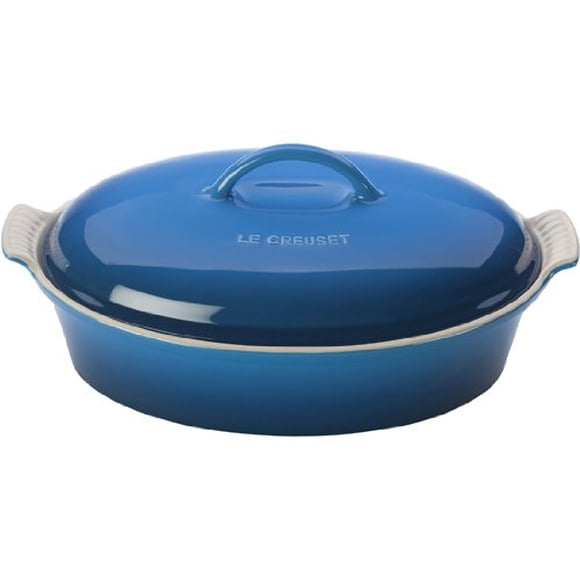 Le Creuset Stoneware Heritage Covered Oval Casserole, 4 qt. (14"), Marseille