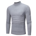 thumbnail image 2 of Pompotops New Autumn And Winter High-neck Color Slim Men's Bottoming Shirt, 2 of 6