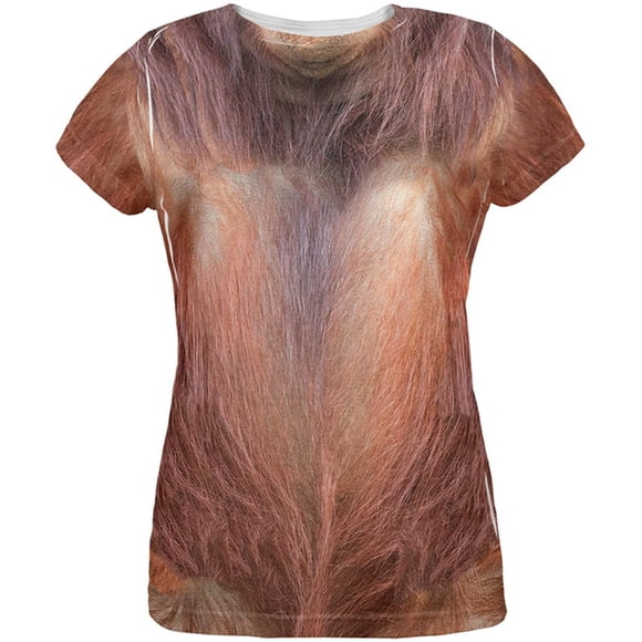 Halloween Orangutan Costume All Over Womens T Shirt