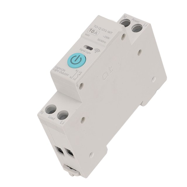 WIFIBreake with Phone Remote Control, DIN35 Rail, 3 Timing Modes 230V Smart Relay Switch for Tuya Smart, Intelligent Home Control