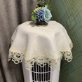 thumbnail image 1 of CHOK Lace Jacquard Tablecloth Macrame Round Doily Table Topper Decoration Cover for Home Dresser Scarf and Table Centerpiece, 1 of 2