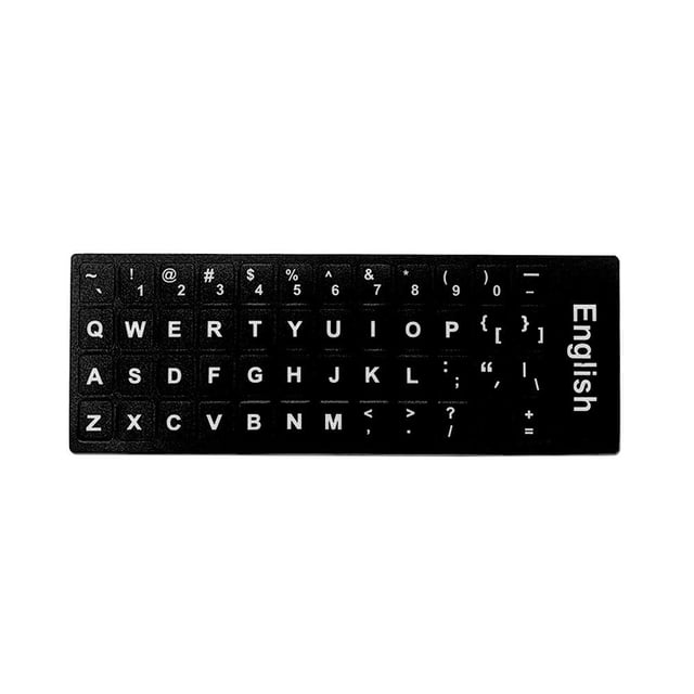 YSABOXY Lettres Anglaises Clavier Stiers Givré PVC T Clavier UK Acc