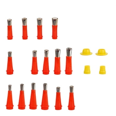 Trousse de Buse de Calfeutrage en Acier Inoxydable de 15 Tailles avec Applicateur en Forme de V, Outil d'Étanchéité Professionnel pour Salles de Bain/cuisines