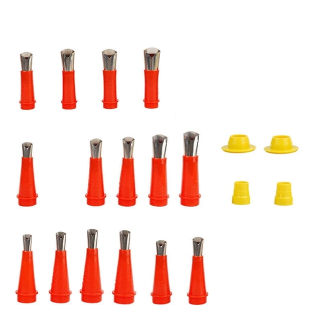 EGNMCR Family Use Integrated Rubber Nozzle Tool Kit, Rubber Nozzle Tool With Base, Stainless Steel Material, Caulking Nozzle Applicator Coating For Home Rubber nozzle