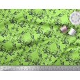 thumbnail image 2 of Soimoi Tissu Voile de Coton Vert Filigrane Damas Imprimé au Mètre 42 Pouces de Large, 2 of 3