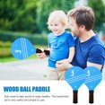 thumbnail image 2 of LNGOOR 2Pcs Wood Badminton Rackets for Sports Fitness Entertainment Children Adults, 2 of 8