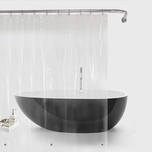 Shower Curtain Liner Curtains PEVA Shower Curtains Waterproof, Eco-Friendly for Bathroom - 72 x 72, Clear