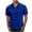 Blue, variant on AherBiu Mens Crewneck T-Shirts Button Casual Solid Tee Shirts for Men Linen Cotton Summer Soft Lightweight Short Sleeve Tshirts