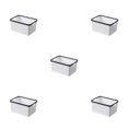 thumbnail image 2 of Maytalsory Premium And Nest-able Storage Solution For Desk Storage Basket Widely white m 5Set, 2 of 6