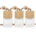 thumbnail image 1 of 3 Pack Air Freshner Car Hanging Perfume Empty Bottle Refillable Fragrance Diffuser Empty Glass Bottle, 1 of 8