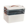 thumbnail image 4 of Milaget Portable Medical Box Elegant Emergency Storage Box for Car Family Use Travel 3 Layer, 4 of 8